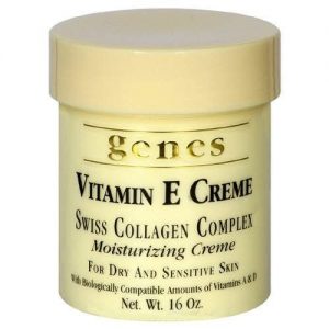 Genes Vitamin E Creme Swiss Collagen Complex Moisturizing Creme for Dry and Sensitive Skin 16 oz