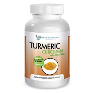 Turmeric Curcumin-2250mg/d-180 Veg Caps-95% Curcuminoids w/Black Pepper Extract (Piperine) - 750mg capsules - 100% ORGANIC Turmeric - with Triphala