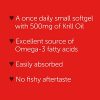 MegaRed 500mg Extra Strength Omega-3 Krill Oil, 80 softgels - Image 6