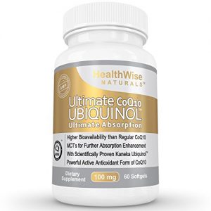 Ultimate CoQ10 UBIQUINOL 100mg - Over 4X More Effective: Maximum Absorption & Potency - Non-GMO/Soy Free - Kaneka QH - Supreme Cardiovascular, Antioxidant & Anti-Aging Supplement - 60 Liquid Softgels
