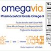 OmegaVia Pharma-Grade Omega-3, Enteric coated. 1105 mg Omega-3 – Ultra-high Omega-3 per pill. - Image 3
