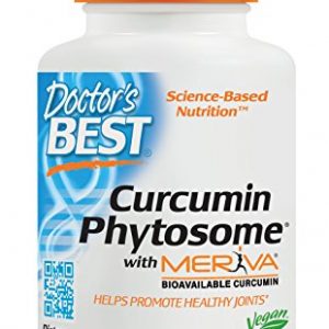 Doctor's Best Curcumin Phytosome with Meriva, Non-GMO, Vegan, Gluten Free, Soy Free, Joint Support, 500 mg 180 Veggie Caps