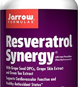 Jarrow Formulas Resveratrol Synergy, Supports Cardiovascular Function, 120 Tabs