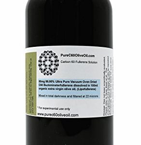 Carbon 60 Olive Oil - 99.95% Ultra Pure Vacuum Oven Dried C60 400mg/500ml - Same Day Priority Shipping