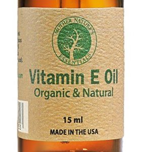 Vitamin E Oil 100% Organic & Natural Highest Quality Organic Vitamin E Oil (d-alpha-tocopherol) + Organic Coconut Oil+ Organic Jojoba+ 100% Natural Vitamin C. 15ML