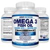 Omega 3 Fish Oil 2250mg | HIGH EPA 1200MG + DHA 900MG Triple Strength Burpless Capsules | 120 Pills | Arazo Nutrition