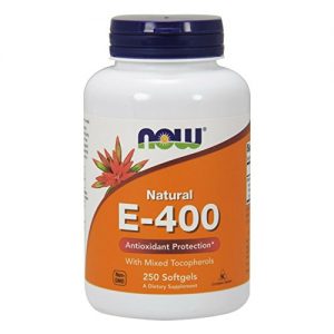 NOW  E-400 Vitamin E-400 IU MT Softgels with Mixed Tocopherols, 250 Softgels