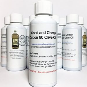 Carbon 60 Olive Oil 80 Milligram/100 Milliliter 99.95 Solvent-Free Research Grade C60oo Lipofullerene - By GoodAndCheapC60oo.com