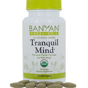 Banyan Botanicals Tranquil Mind - USDA Organic - 90 tablets - Soothes Nervousness & Stress - Supports a Calm Mind*