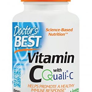 Doctor's Best Vitamin C with Quali-C 1000 mg, Non-GMO, Vegan, Gluten Free, Soy Free, Sourced from Scotland, 120 Veggie Caps
