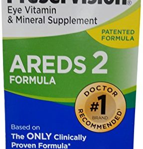 PreserVision AREDS 2 Eye Vitamin & Mineral Supplement (210 ct) with Lutein and Zeaxanthin, Soft Gels