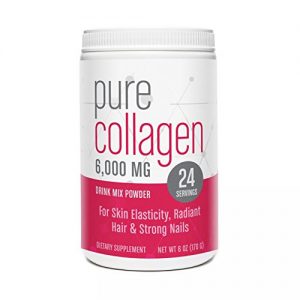 Pure Collagen, 6,000 MG Drink Mix Powder (unflavored), 6 oz (24 servings)