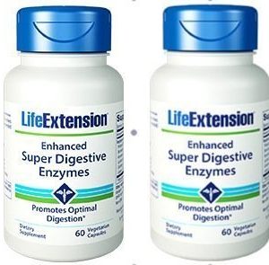 Life Extension Enhanced Super Digestive Enzymes 2-pack (2x60 Vegetarian Capsules)