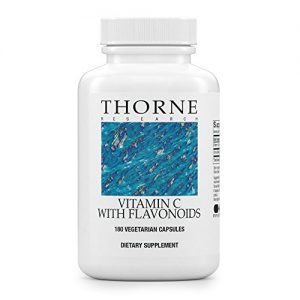 Thorne Research - Vitamin C with Flavonoids - Blend of Vitamin C and Citrus Bioflavonoids from Oranges, the Way They're Found Together in Nature - 180 Capsules