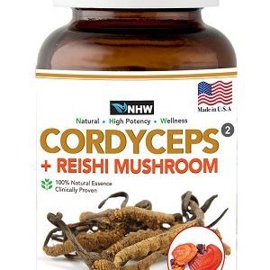 CORDYCEPS+REISHI MUSROOM,Biotanic extract,natural ingredients, Improve the immune system,Reduce fatique and stress biomakers. + Increase cellular oxygen absorption. + Support healthy kidney function,