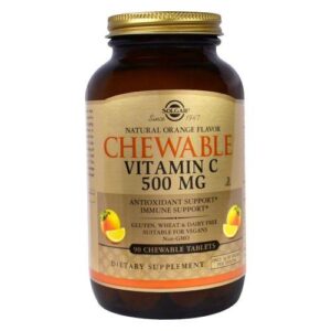 Solgar Vitamin C - Chewable-Juicy Orange Flavor 90 Tabs