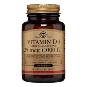 Solgar Vitamin D3 (Cholecalciferol) - 180 Tabs