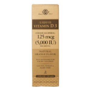 Solgar Liquid Vitamin D3 (Cholecalciferol) - Natural Orange Flavor 2 oz