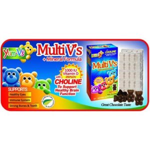 Dulce Probiotics Multi-V Plus Multi-Mineral Fornula - Milk Chocolate 60 Chews