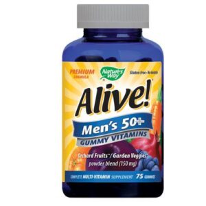 Nature's Way Alive! Men's 50 Plus Gummy Vitamins - 75 GUMMIES