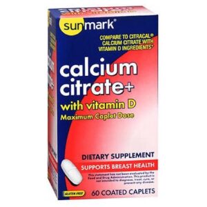 Sunmark Sunmark Calcium Citrate With Vitamin D Caplets - 60 Caps