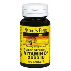Natures Blend Super Strength Vitamin D3 - 100 Tabs