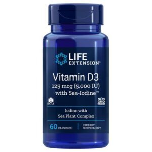 Life Extension Vitamin D3 with Sea-Iodine - 60 Caps