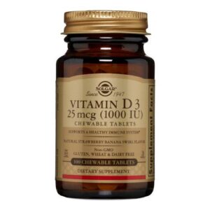 Solgar Vitamin D3 - 100 Chew Tablets