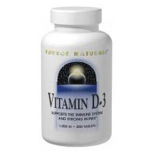 Source Naturals Vitamin D-3 - Black Cherry-Peach 60 Tabs