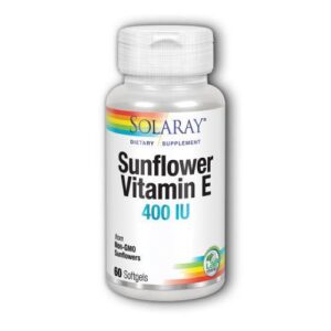 Solaray Sunflower Vitamin E - 60 Softgels