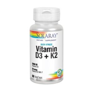 Solaray Vitamin D-3 & K-2 - 60 Caps