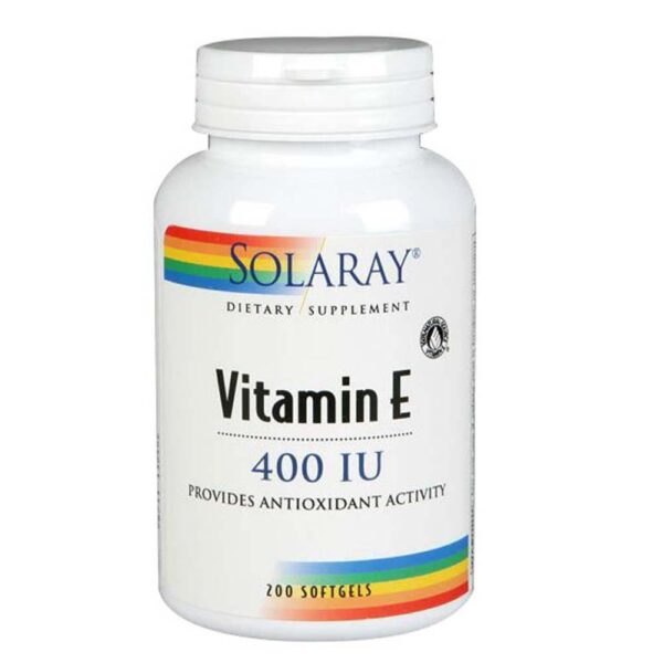 Solaray Vitamin E - 100 Softgels