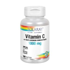 Solaray Vitamin C With Bioflavanoids Concentrate - 100 Caps