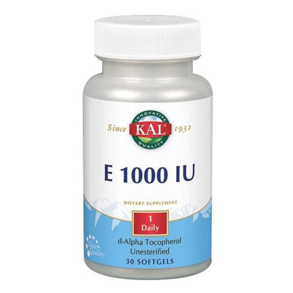 E 1000 30 Softgels by Kal