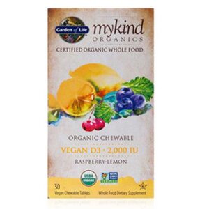 Vegan D3 RaspberryLemon 30 Chews by Garden of Life