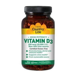 Vitamin D3 200 Softgels by Country Life