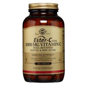 Ester-C + Vitamin C (Ester-C Ascorbate Complex) 180 Tabs by Solgar