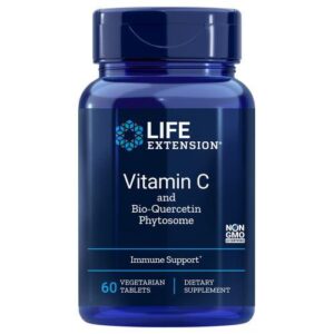 Vitamin C and Bio-Quercetin Phytosome 60 Veg Tabs by Life Extension
