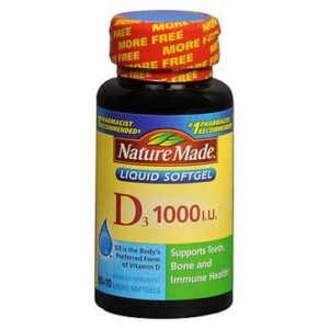 Nature Made D3 Liquid Softgels 100 Caps by Nature Made