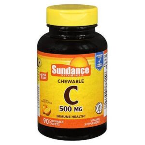 Sundance Vitamin C Chewable Tablets Natural Orange Flavor 90 Tabs by Sundance