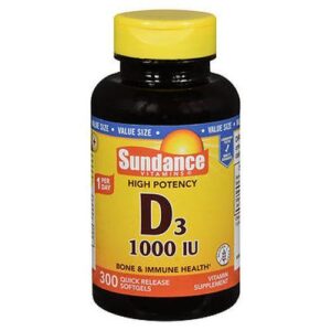 Sundance D3 Quick Release Softgels 300 Tabs by Natures Truth