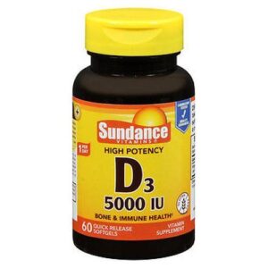 Sundance Vitamins Vitamin D3 High Potency Softgels 60 Tabs by Sundance
