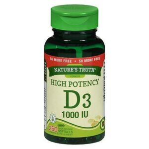 NatureS Truth D3 Vitamin Softgels 250 Caps by Natures Truth