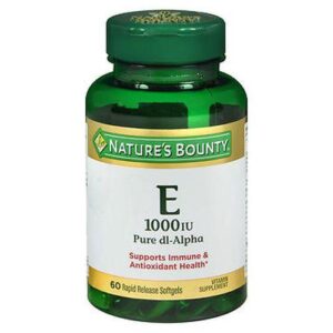 Natures Bounty Vitamin E Softgels 60 Caps by Natures Bounty
