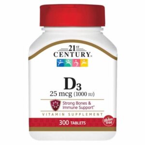 Vitamin D 1000 IU 300 Tabs by 21st Century