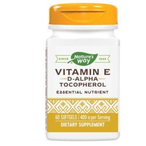 Nature's Way Vitamin E - D-ALPHA SOFTGEL, 60 CAP