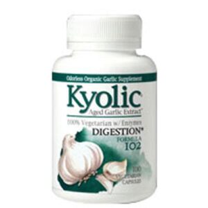 Kyolic A.G.E. with Enzymes Formula 102 - VEG, 200 TAB