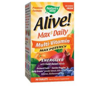 Nature's Way Alive Multi-Vitamin - no Iron 90 Tabs