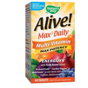 Nature's Way Alive Multi-Vitamin - with Iron 90 Tabs