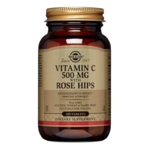 Solgar Vitamin C - with Rose Hips 100 Tabs